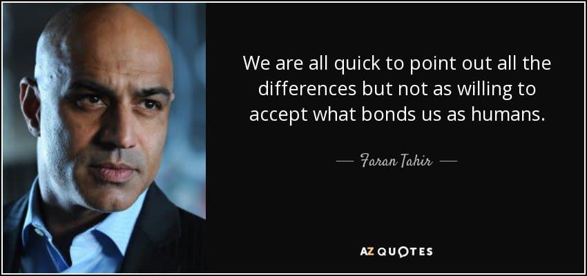 How does Faran Tahir break down walls through media?