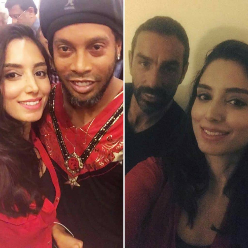 Football Legend Ronaldinho Clicked With Pakistani Celebrities