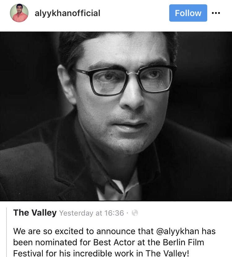 Alyy Khan Nominated For Best Actor