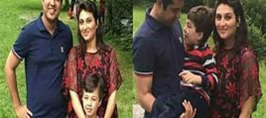 Iqrar ul Hassan with Family In UK
