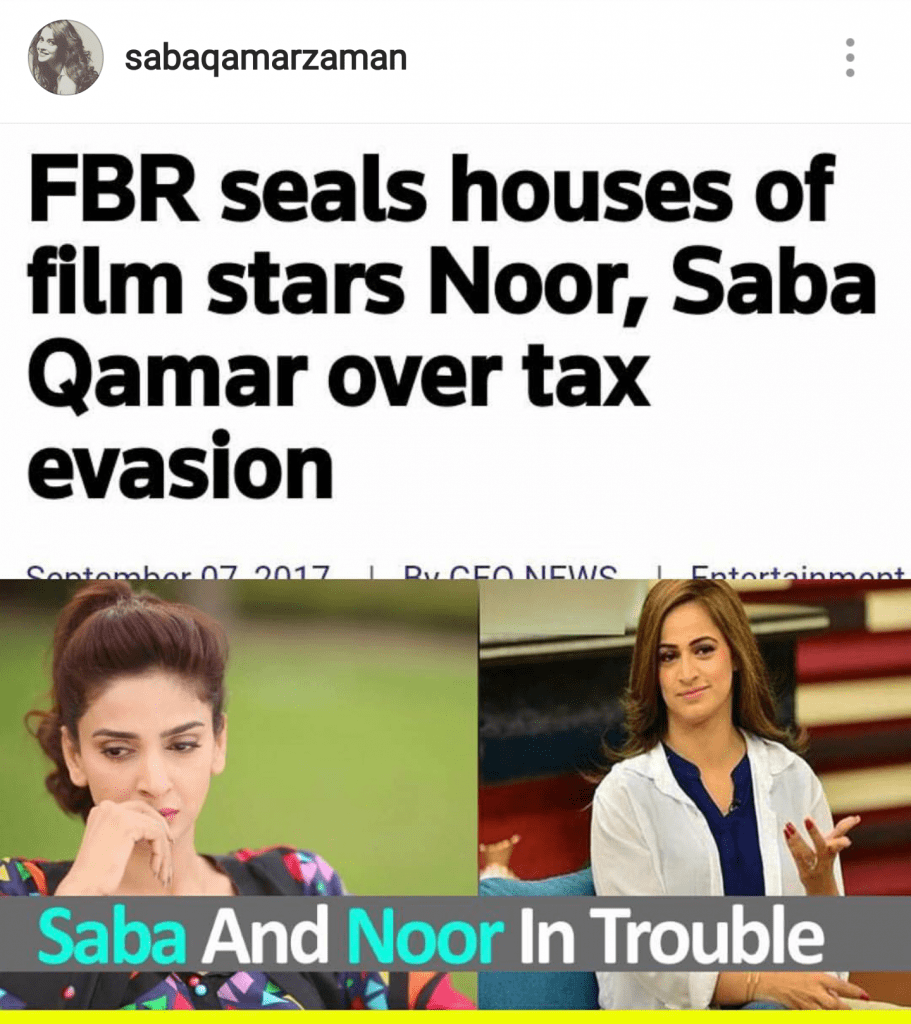 Saba Qamar Slams Tax Evasion Accusations!