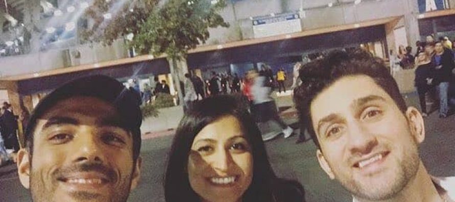 Adeel Hussain and Shaz Khan at Coldplay Concert