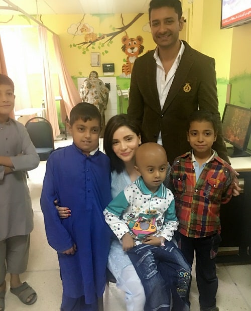 Armeena and Fesl Khan Visited SKMCH!