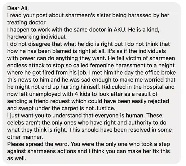 Sharmeen Obaid Chinoy Termed FB Requests As Harassment!