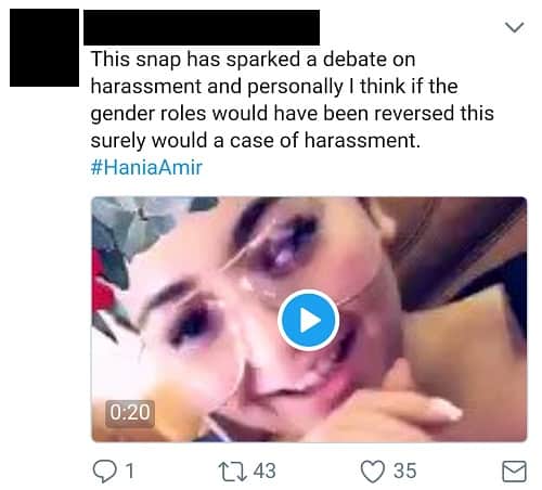 Hania Amir Lands In A Harassment Controversy!