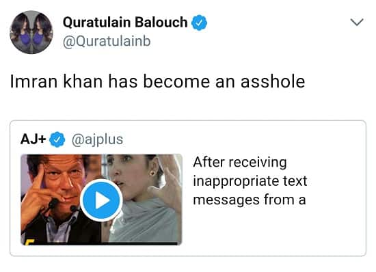 Twitter Is Not Happy With QB Abusing Imran Khan!