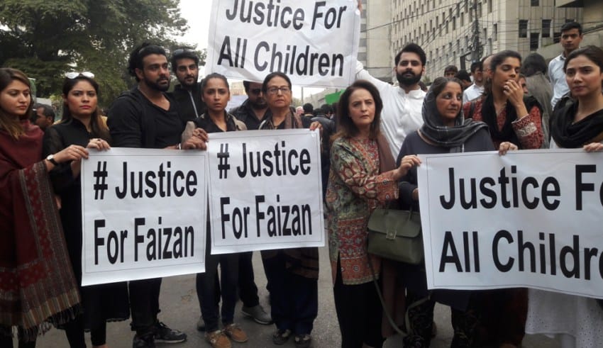 Celebrities Protest On The Roads For Zainab