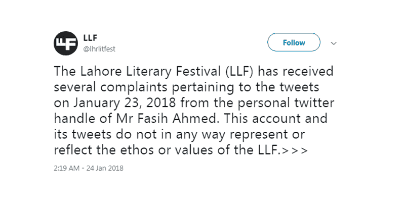 Pakistani Twitter Gets Fasih Ahmed Removed From The LLF Board