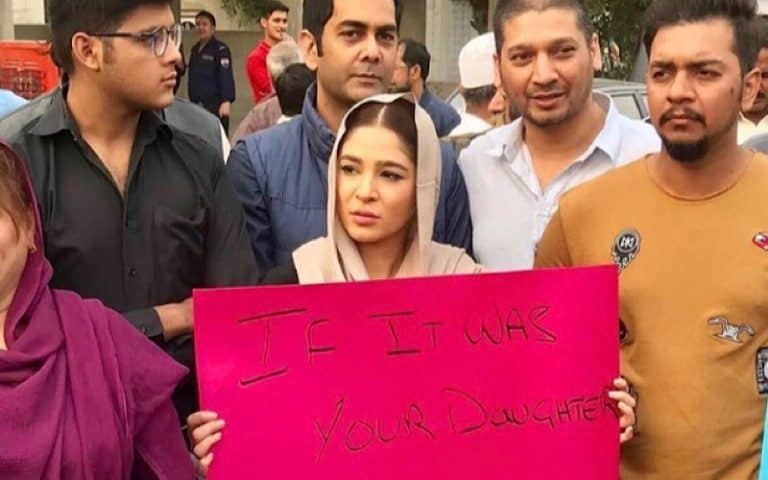 Celebrities Protest On The Roads For Zainab