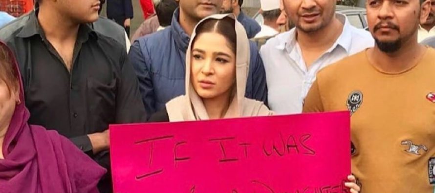 Celebrities Protest On The Roads For Zainab