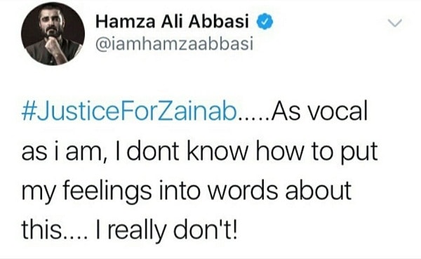 Celebrities Raise Voice For Zainab!