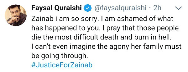 Celebrities Raise Voice For Zainab!