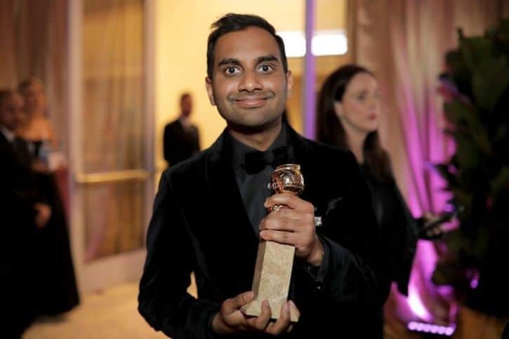 Aziz Ansari; first Asian male actor in Comedy to bag a Golden Globe Award