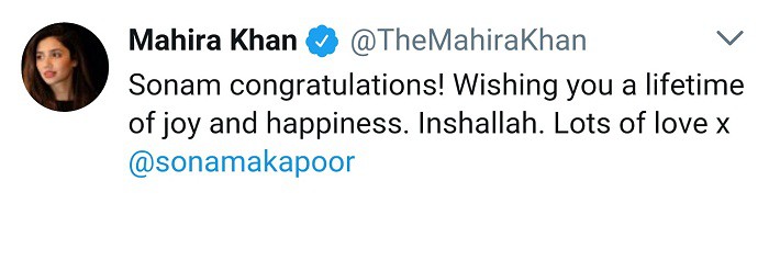 Sonam Kapoor And Mahira Khan's Friendly Twitter Exchange!