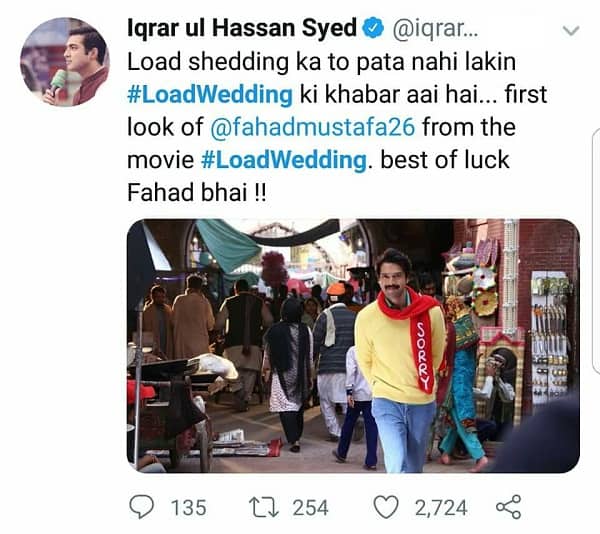 Celebrities React To Fahad Mustafa's Look For Load Wedding!