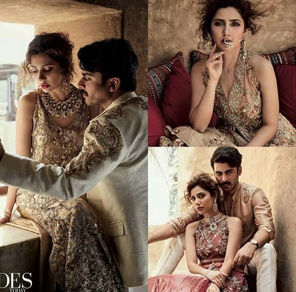 Fawad Khan And Mahira Khan's Shoot For Brides Today!