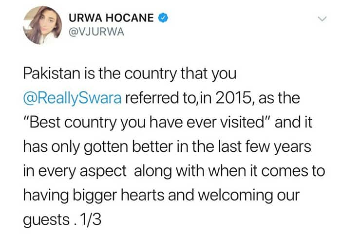 Urwa Hocane's Epic Reply To Swara Bhaskar!