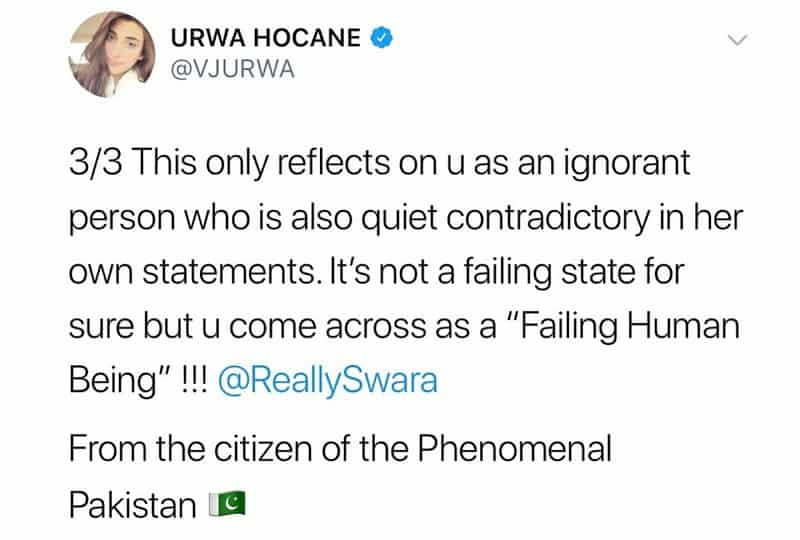 Urwa Hocane's Epic Reply To Swara Bhaskar!