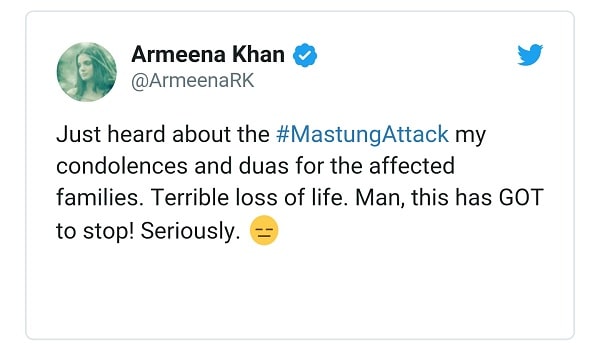 Celebrities Mourn For Mastung Victims!