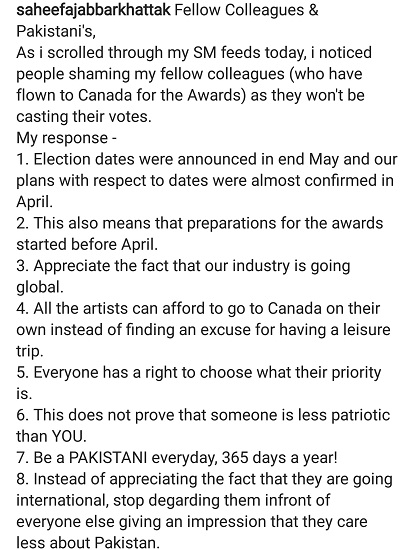 Yasir Hussain's Statement Makes Awards vs Elections War Uglier!