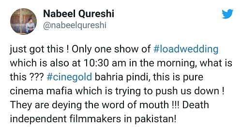 Nabeel Qureshi Is Unhappy With Lesser Screens For Load Wedding!