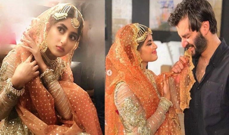 Sajal Ali BTS Pictures From The Sets Of Drama Alif