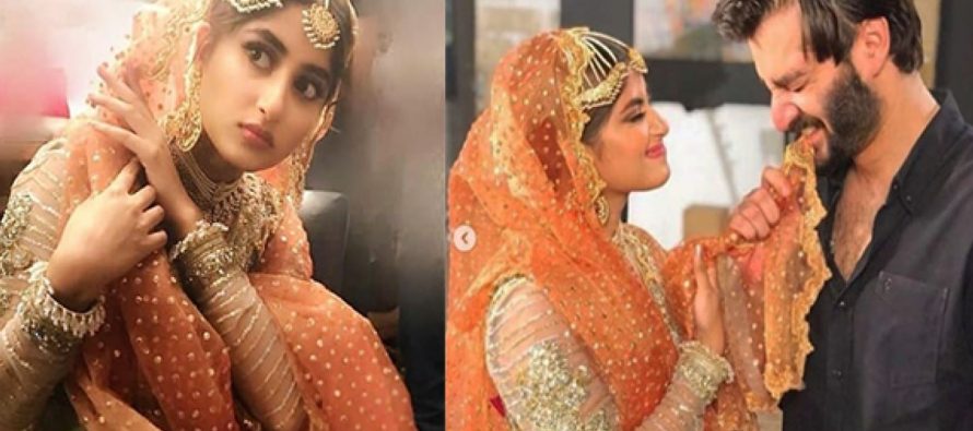 Sajal Ali BTS Pictures From The Sets Of Drama Alif