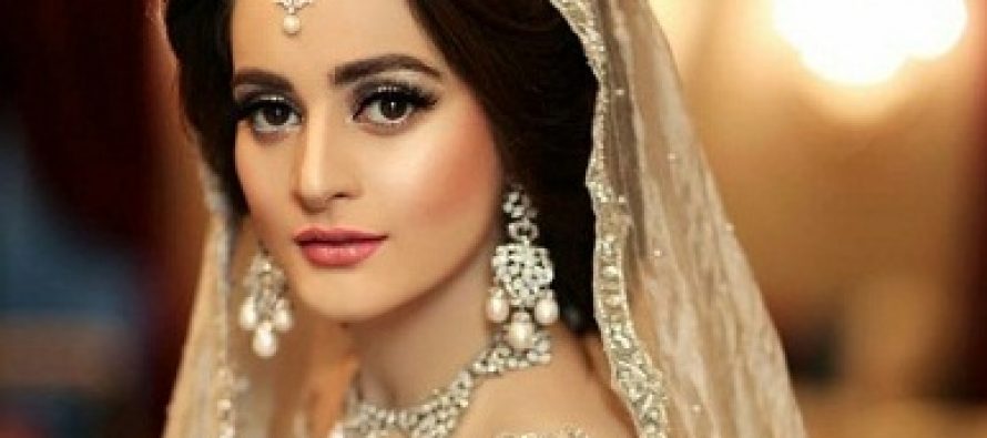Aiman Khan Dazzles In A Silver Bridal Dress