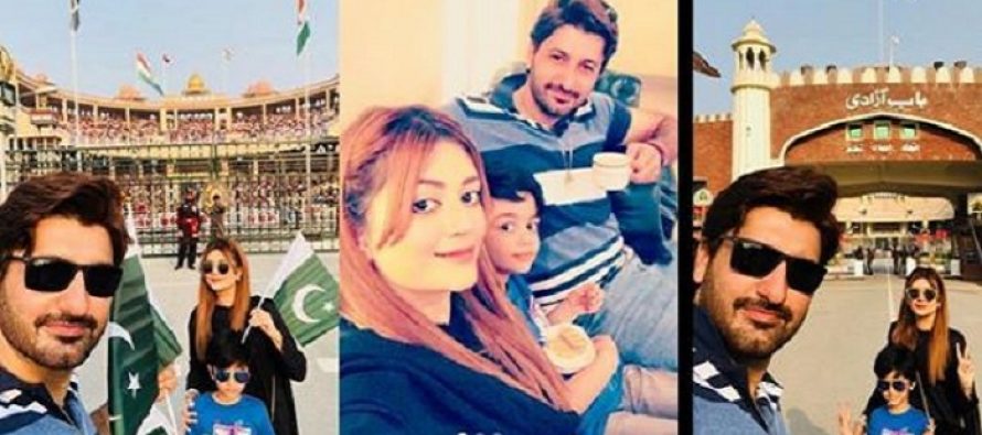 Syed Jibran At Wahga Border Lahore With Family