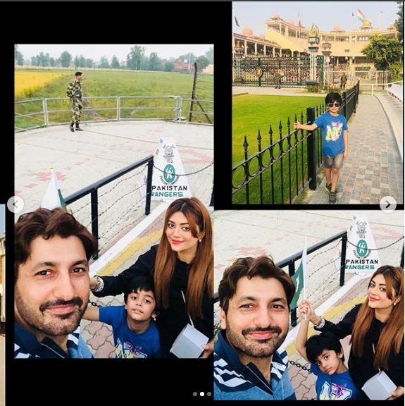 Syed Jibran At Wahga Border Lahore With Family