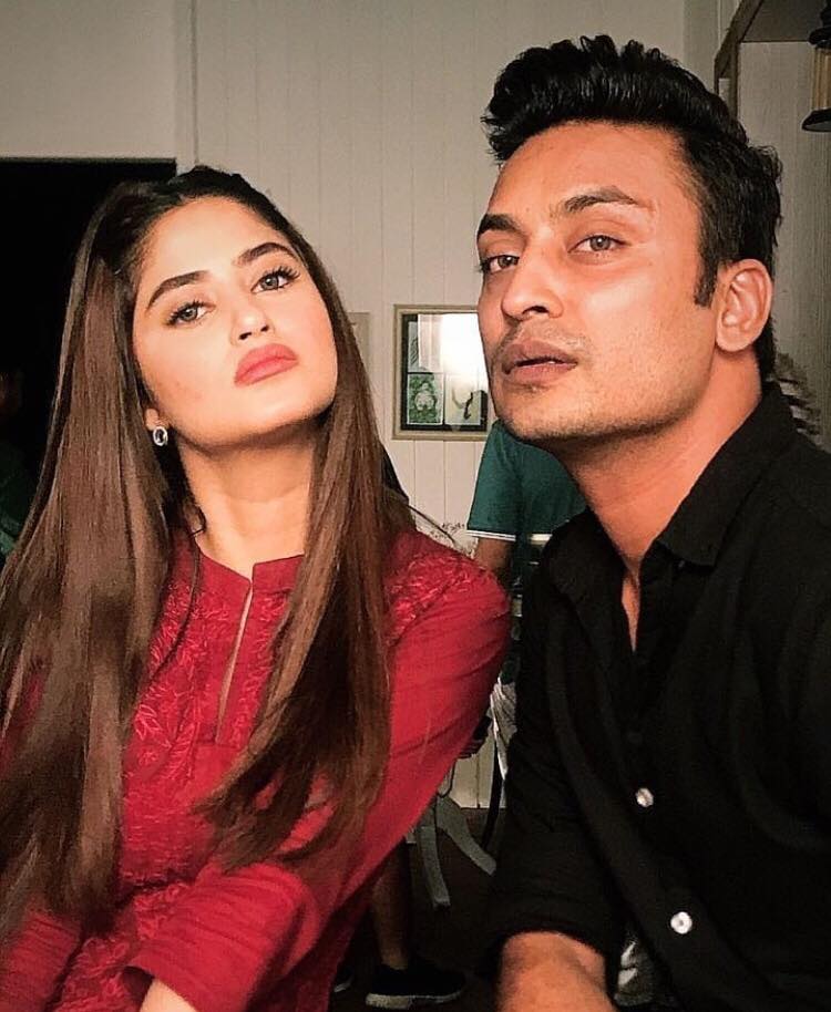 Cute & Candid Pictures Of Sajal Ali With Her Favorite Make-up Artist