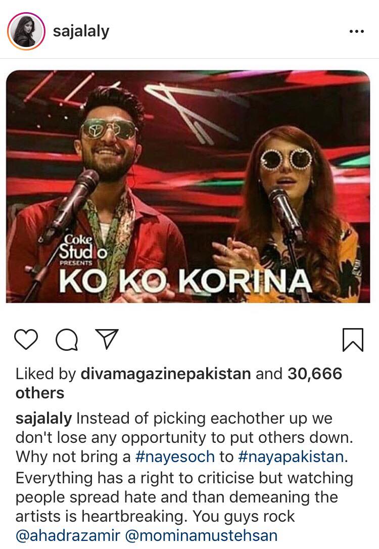 Sajal Ali Tells People To Stop Hating On Ko Ko Korina