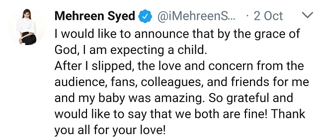 Mehreen Syed Is Thankful For All The Support And Love