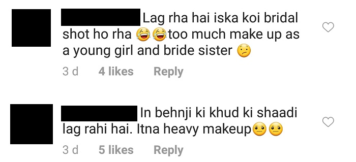 People Think Arisha Razi Looked More Like A Bride Than Sara