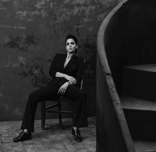 Saba Qamar Dressed Up In A Power Suit