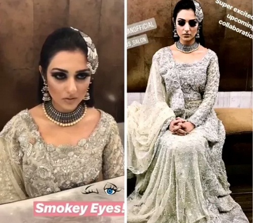 Sara Khan's BTS Shots From A Bridal Shoot