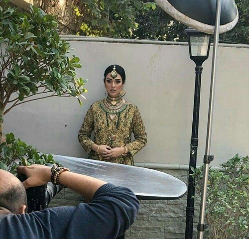 Sara Khan's BTS Shots From A Bridal Shoot