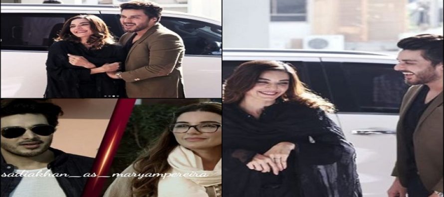 Ahsan And Sadia Khan Pictures From The Sets Of Maryam Pereira