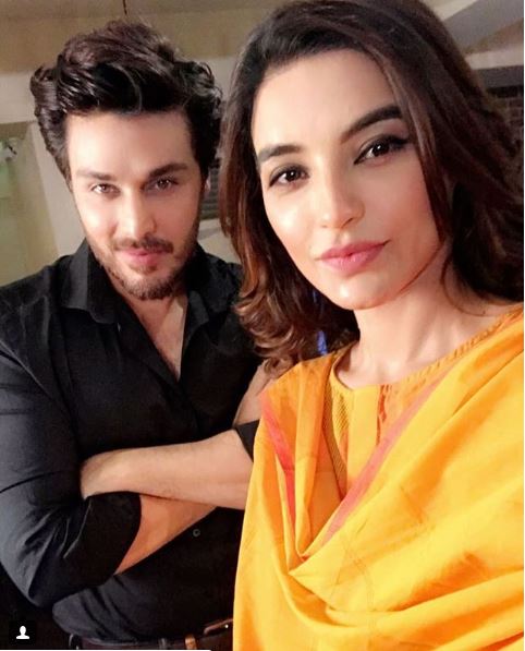 Ahsan And Sadia Khan Pictures From The Sets Of Maryam Pereira
