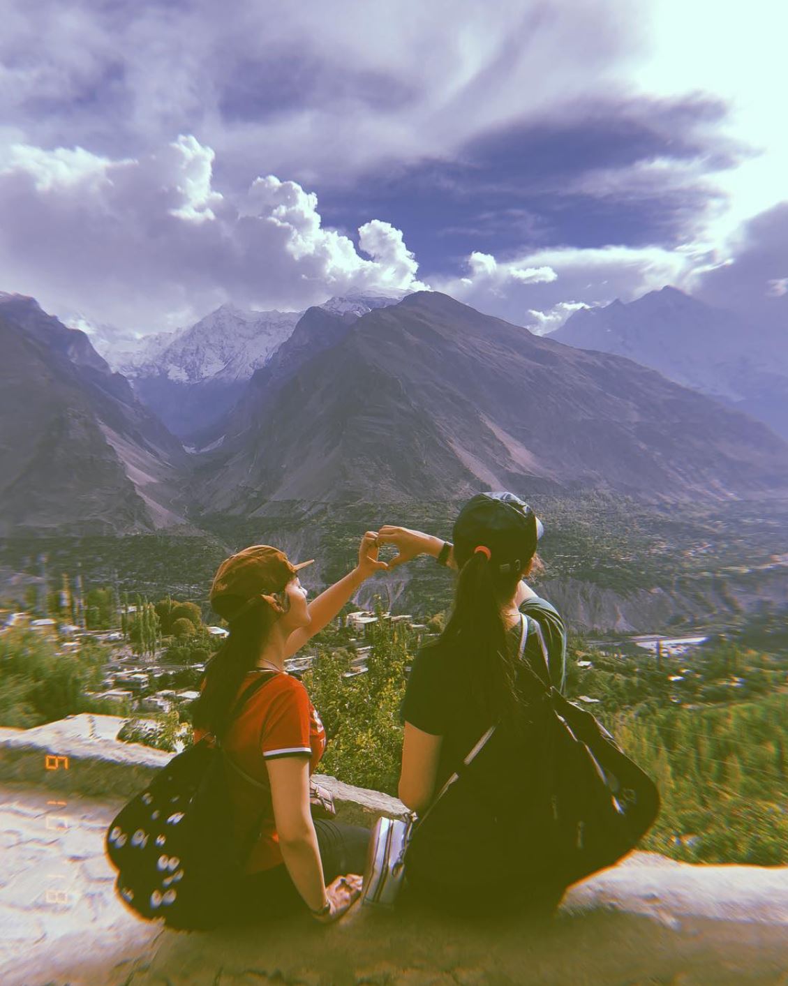 Aiman And Minal In Hunza Balakot Northern Areas of Pakistan - Pictures