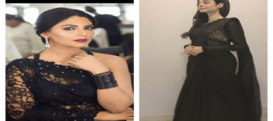 Two Famous Celebrities Wore Black Sari Recently