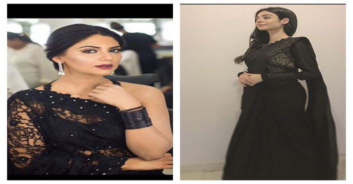 Two Famous Celebrities Wore Black Sari Recently