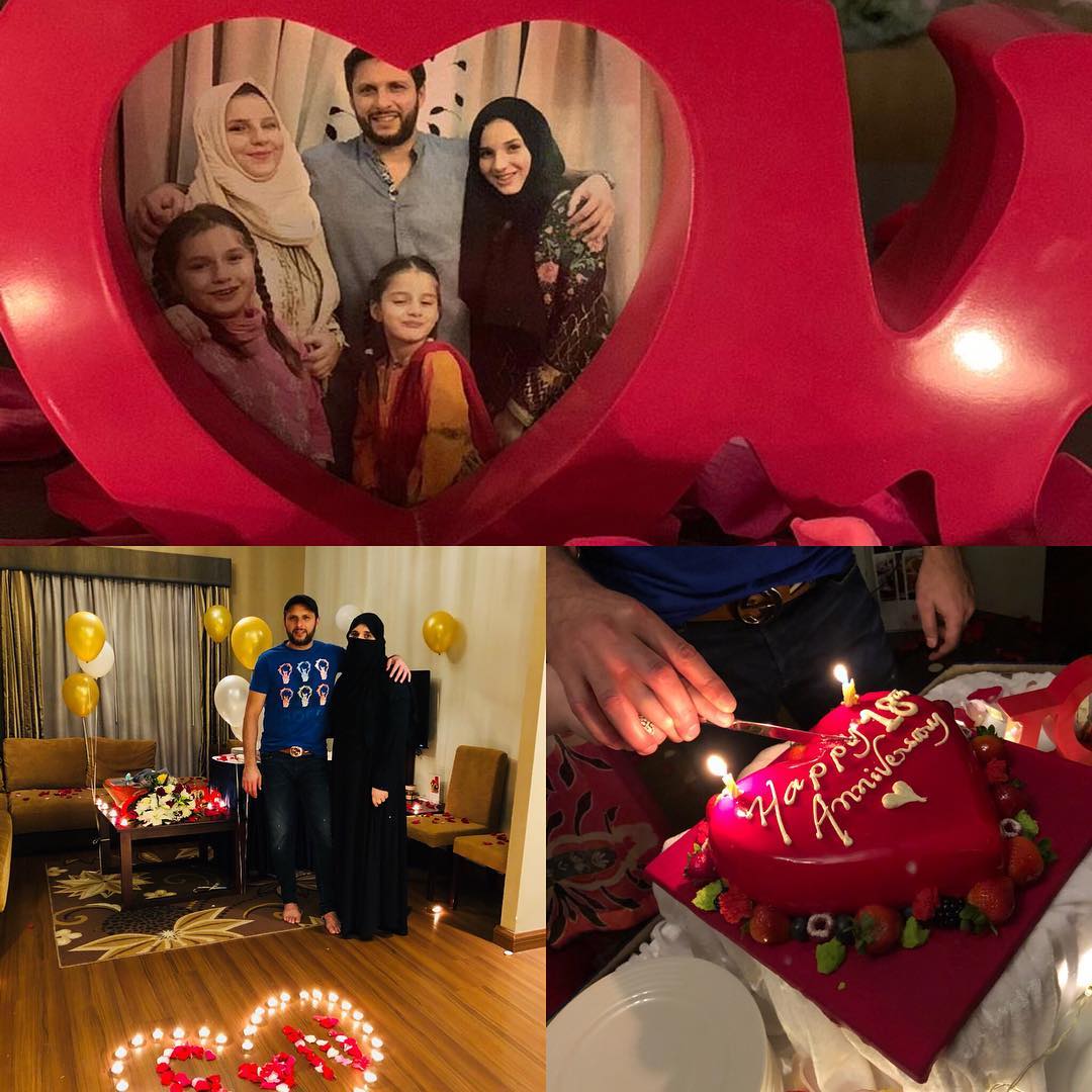 Shahid Afridi Wife Nadia - 10 Beautiful Family Pics