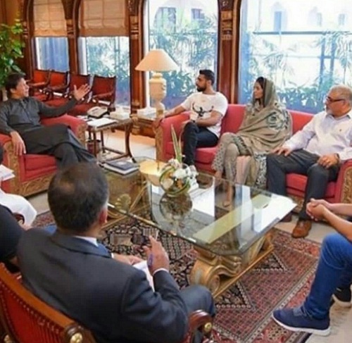 Amir And Faryal Meet PM IK And CJP In Islamabad