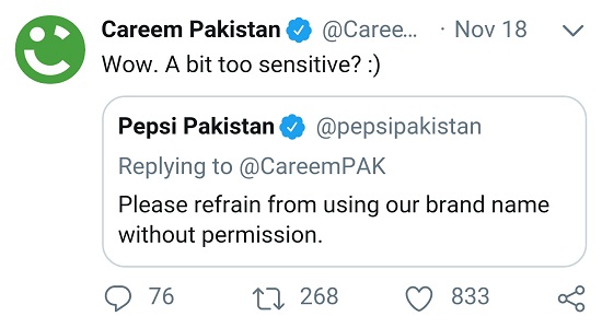 Its Careem Vs Pepsi Now