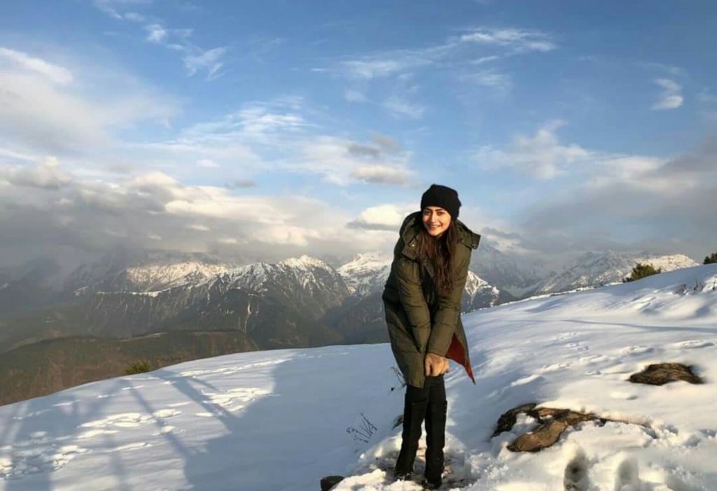 Zarnish Khan Enjoying A Trip To Northern Areas