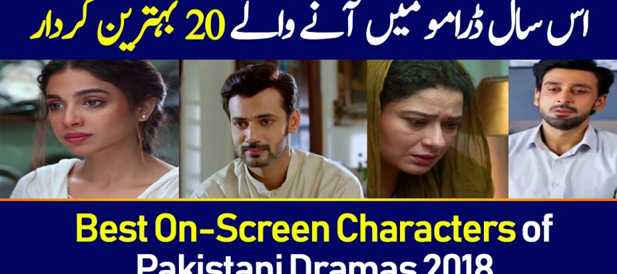 Best On-Screen Characters of Pakistani Dramas 2018