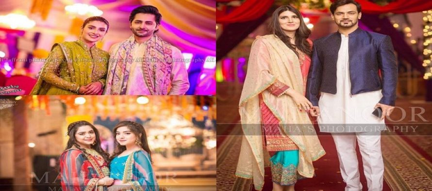 Celebrities At Aiman Khan’s Mehndi Exclusive Pictures
