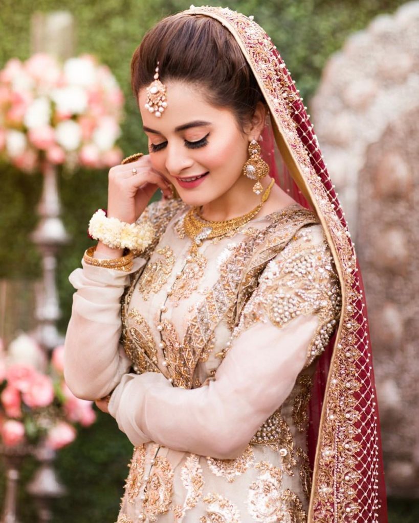 Aiman Khan Made The Most Beautiful Bride | Reviewit.pk