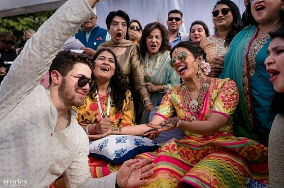 Nick Jonas And Priyanka Chopra Mehendi Pictures